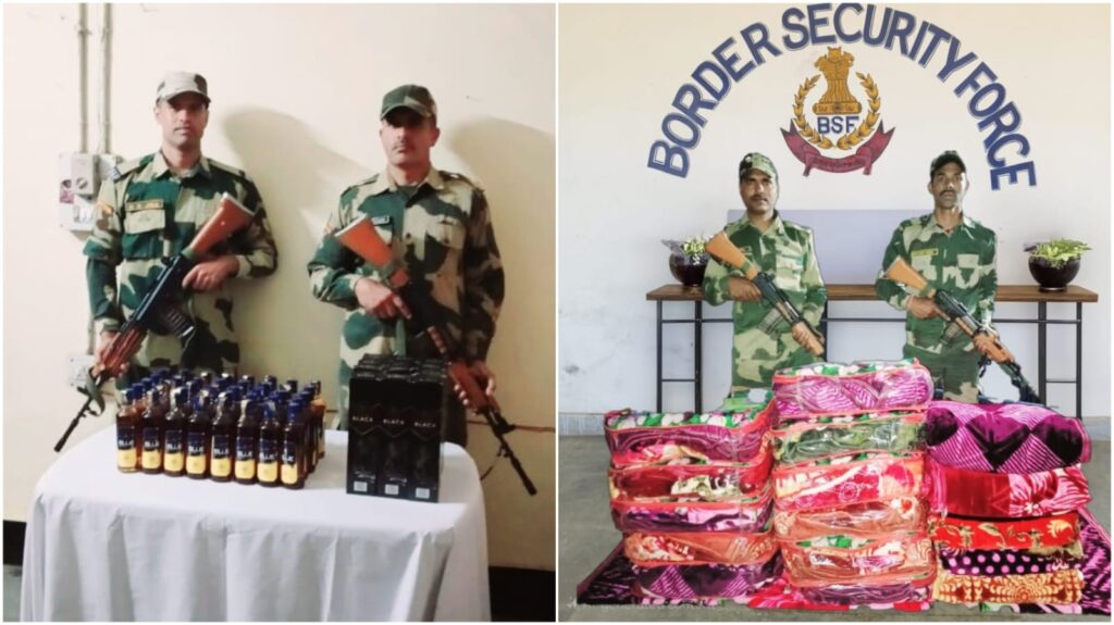 BSF seize ₹34 lakh liquor, sugar in Jaintia Hills border