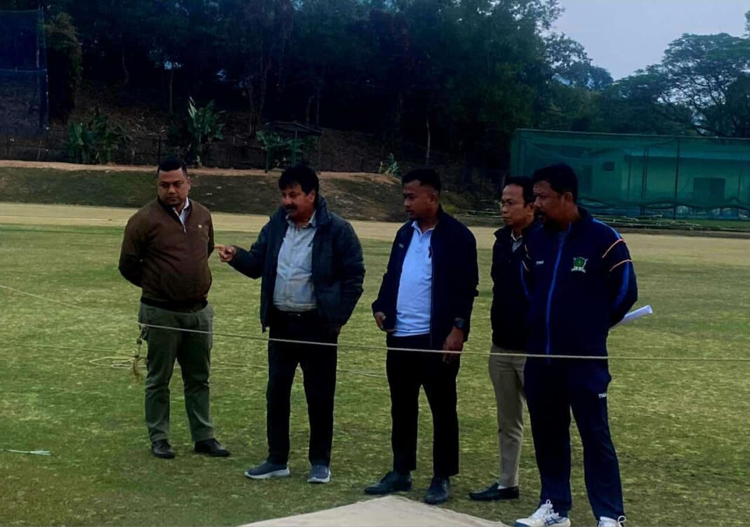 Preparations underway for first-ever BCCI cricket tournament at Allotgre ground in Tura