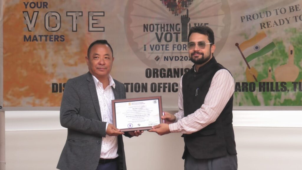 National Voters’ Day celebrated in Tura with Voter’s Pledge and Best BLO Award