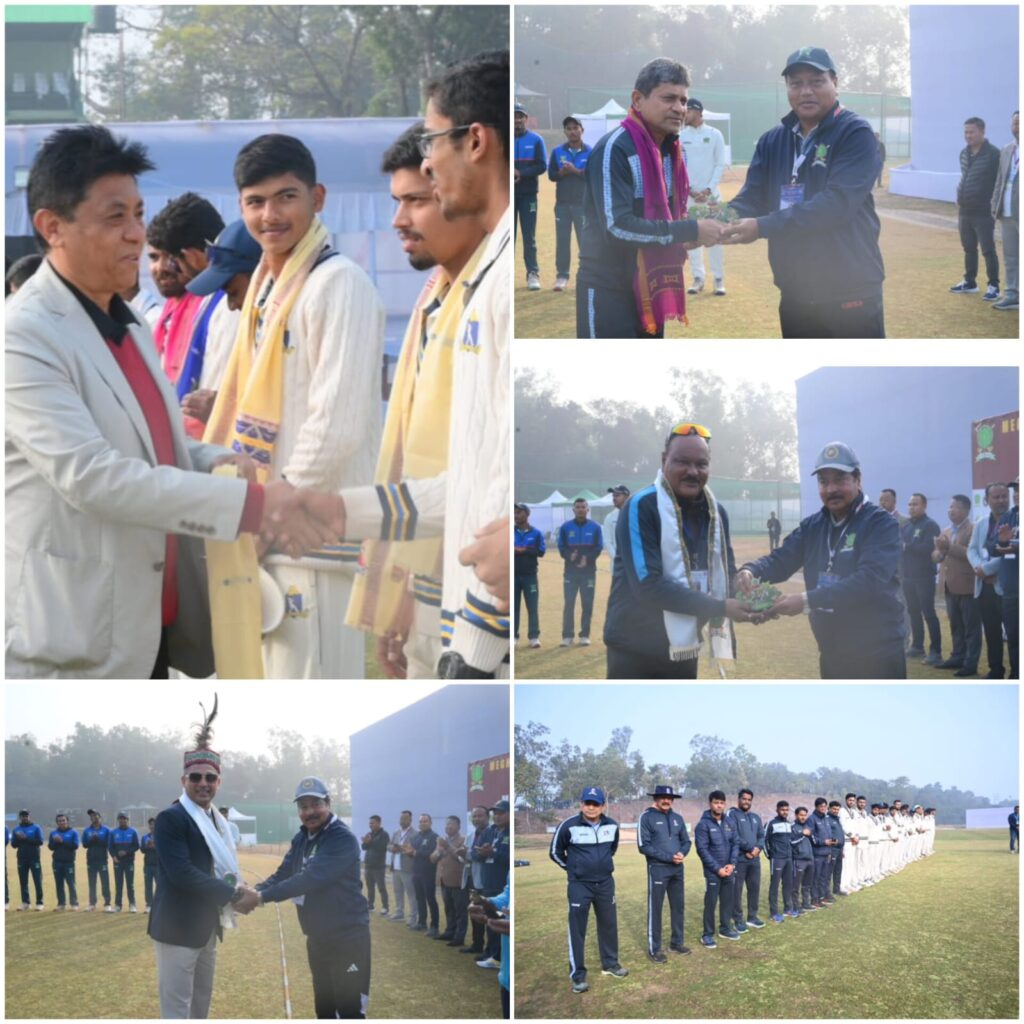 First BCCI test match held at Alotgre Stadium in Tura