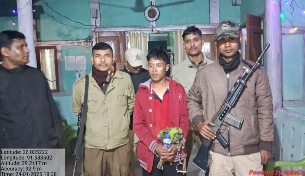 Assam forest department apprehends Meghalaya poacher