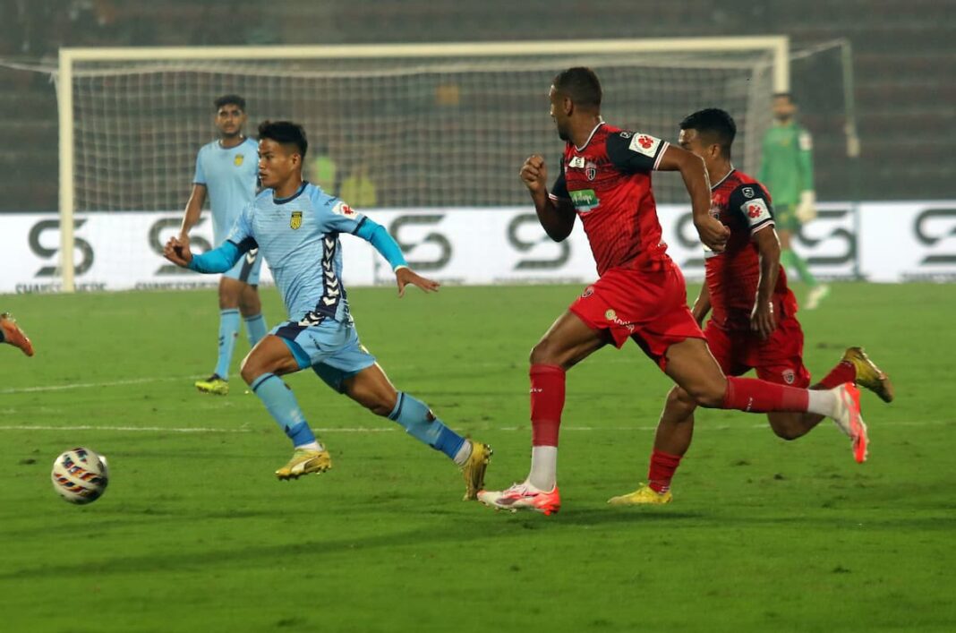 NorthEast United breeze past Hyderabad FC 4-1 at home, break 4-game winless streak