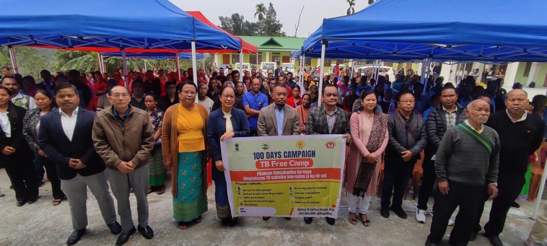 Sensitisation on TB and Health Camp Held in Rongjeng as a part of 100 Day TB Campaign