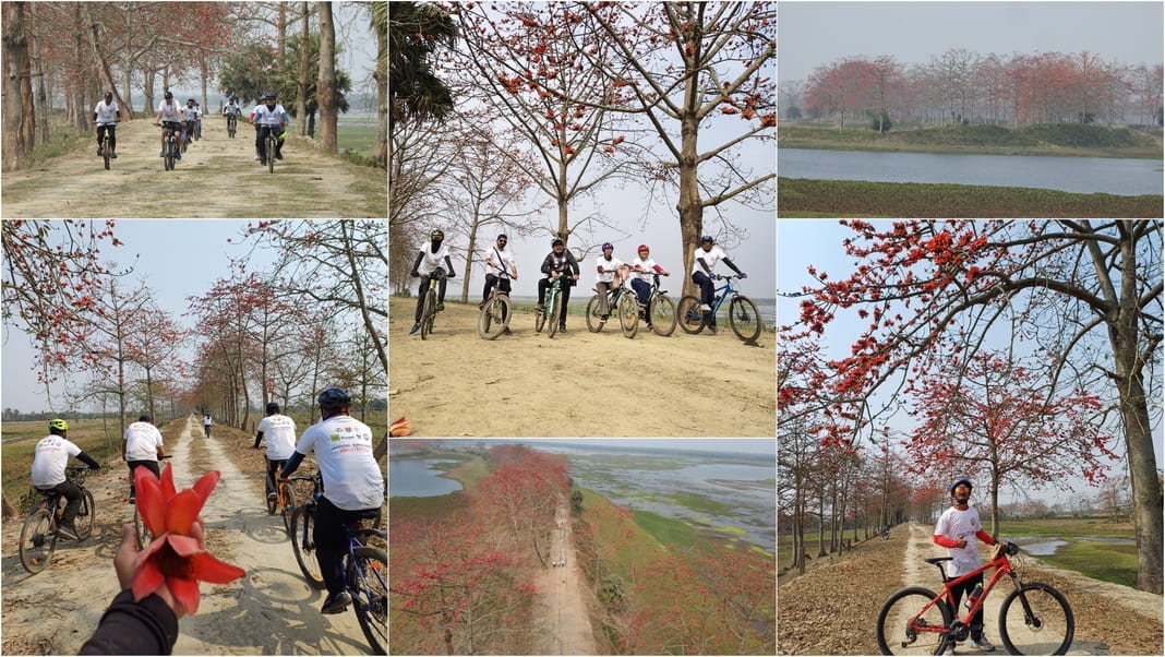 Cycling Through Scarlet: The 2nd Simolu Festival Unfolds Beneath Blooming Red Silk Cotton Trees