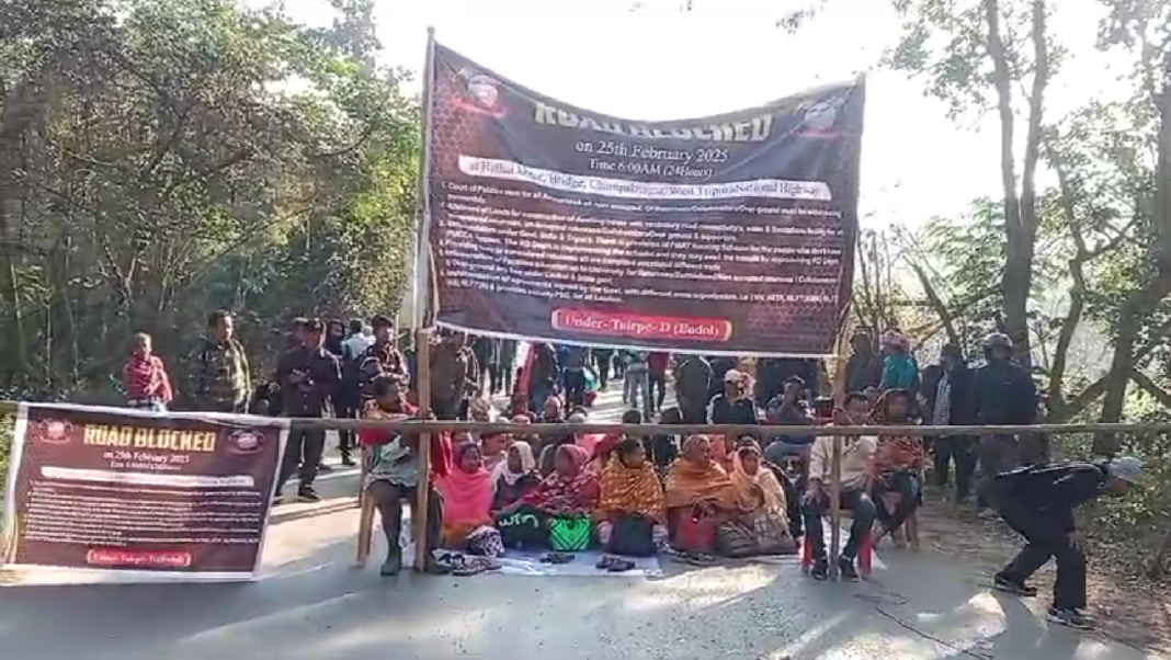 Ex-militants blocks Assam-Agartala National Highway, demand for 21 point charter