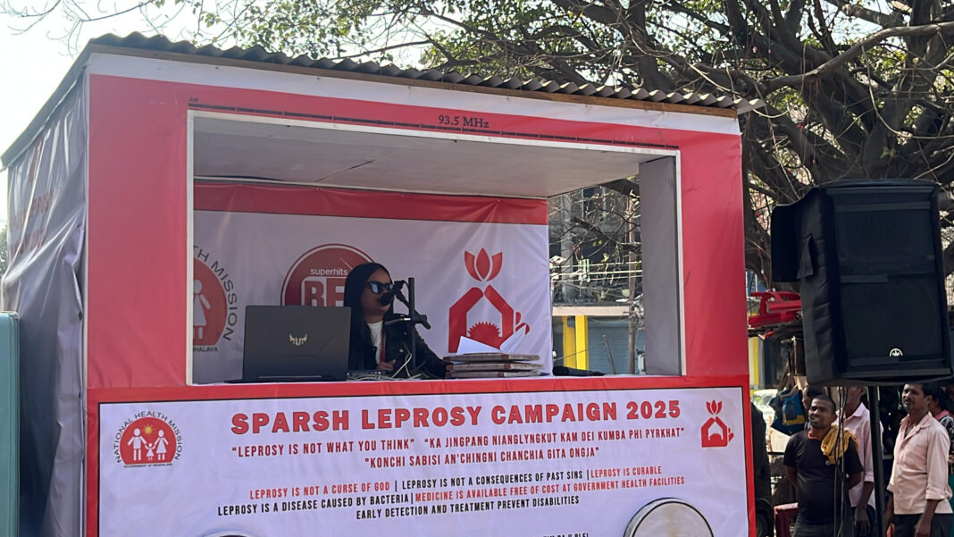 RJ Saphi from Red FM raise awareness on Leprosy in Tura