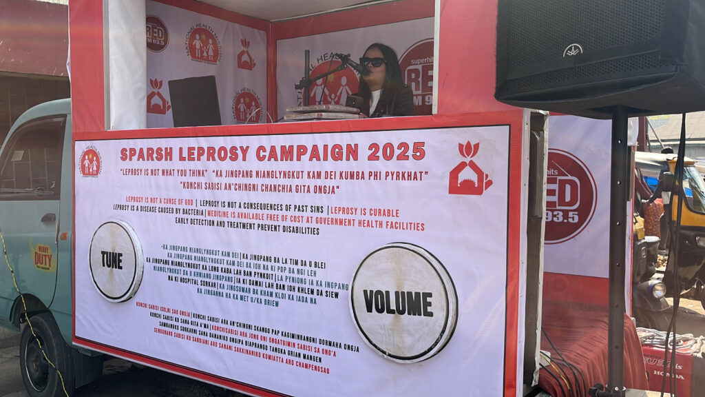 RJ Saphi from Red FM raise awareness on Leprosy in Tura