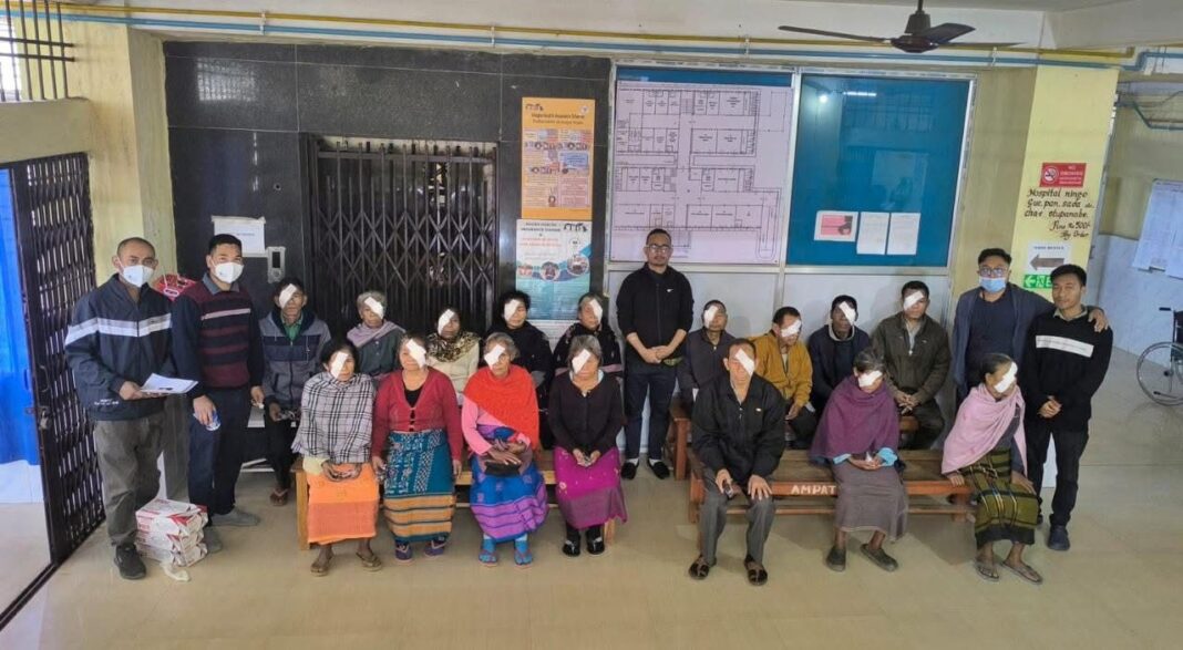55 cataract patients undergo successful surgery at Ampati eye camp