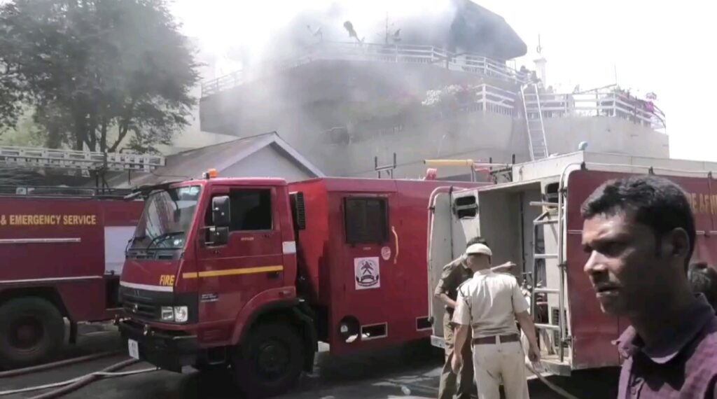 Massive fire engulfs house of son of Meghalaya’s 1st CM