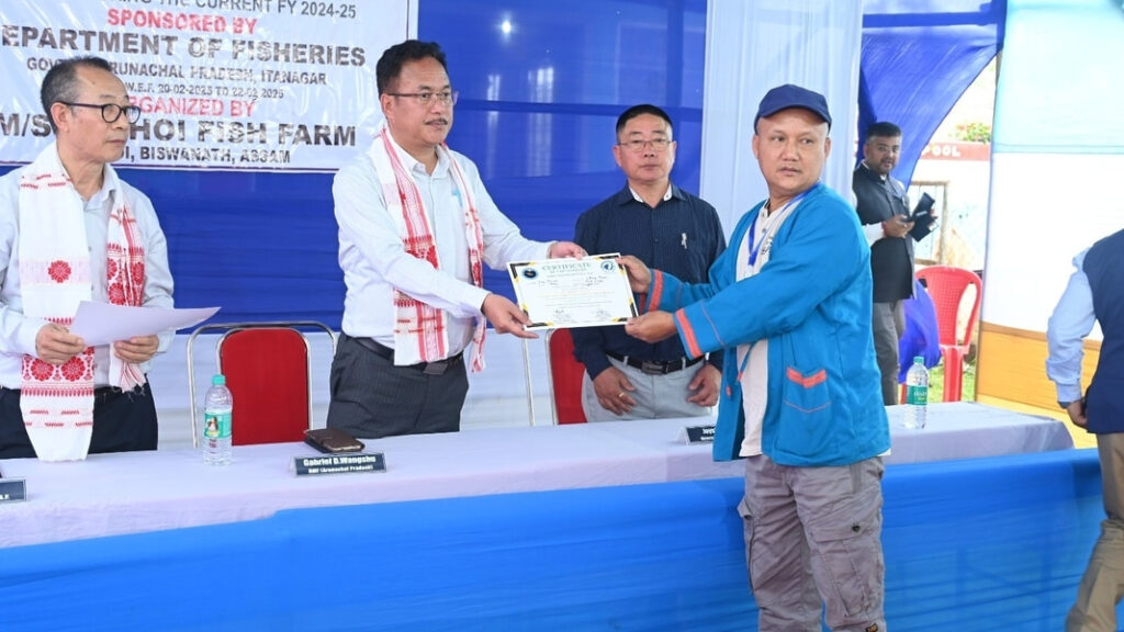 Arunachal agriculture minister lauds Pabhoi Fish Farm’s role in youth skill development under ‘Catch Them Young’ Programme