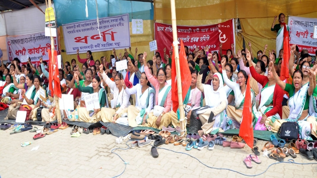 Anganwadi workers to march to Dispur on March 21, demand wage hike in Assam Budget