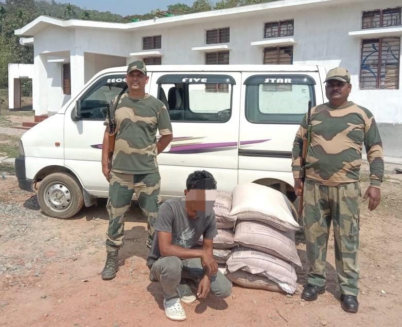 BSF seizes sugar-laden vehicle near Bangladesh border in South Garo Hills