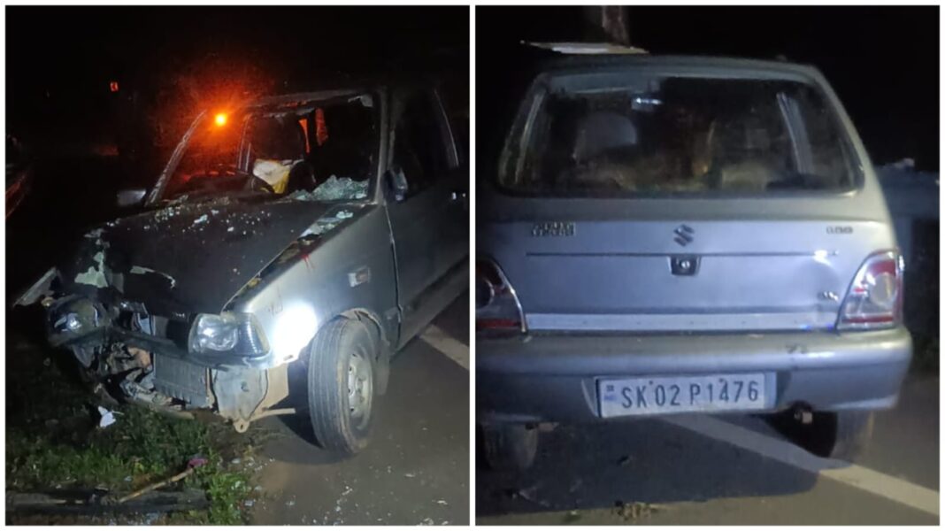 Speeding car crashes into tree near Jengjal Airport, driver seriously injured
