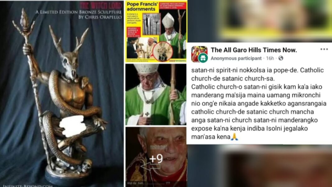 Garo Hills Catholic Union demands apology over defamatory social media posts targeting Pope Francis