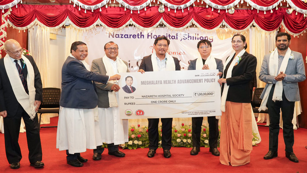 Meghalaya govt gives Rs 1 cr grant to Nazareth Hospital Shillong to improve healthcare