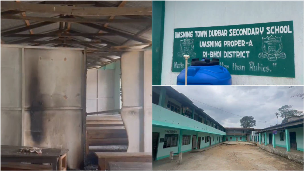 Classrooms set ablaze by miscreants at Umsning school, classes suspended