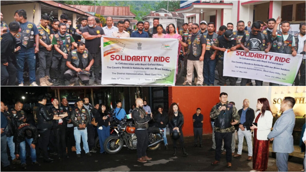 Solidarity bike rides in Tura and Shillong to honour armed forces