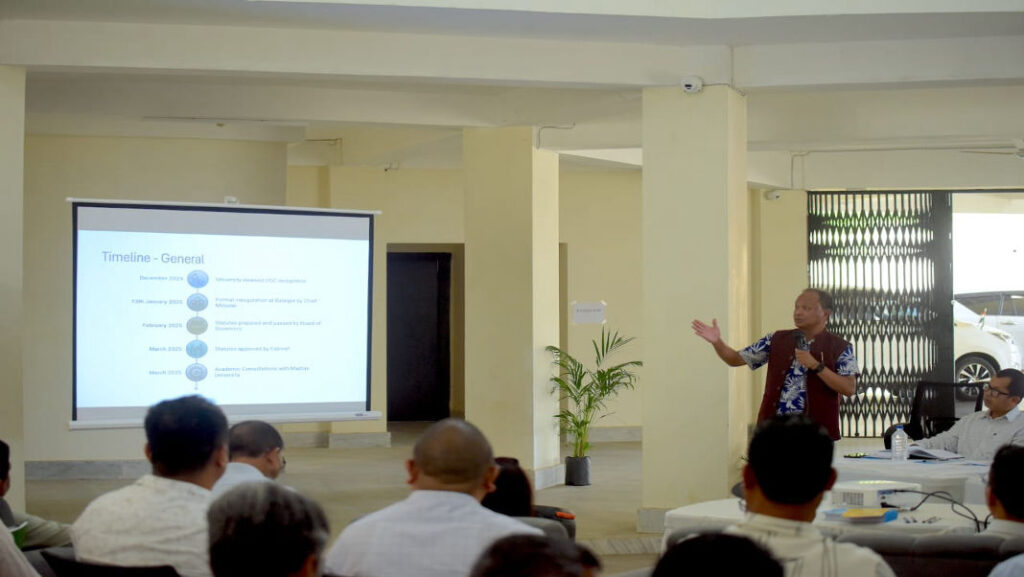 Capt. Williamson Sangma State University holds review meet; First PG classes in August