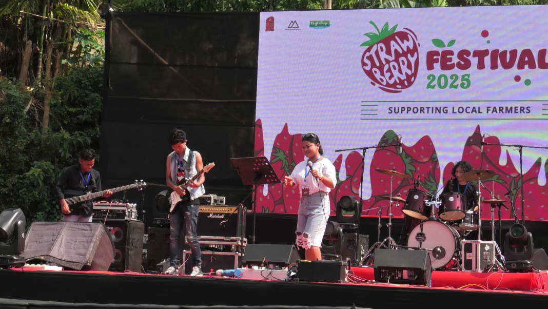 2nd Strawberry Festival begins in Tura braving heavy rain and hailstorm