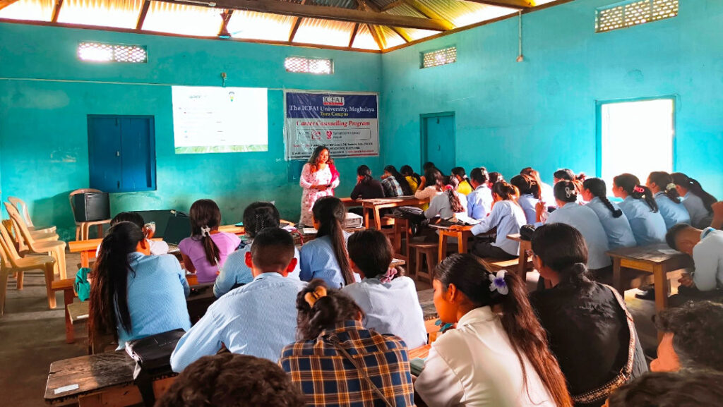 ICFAI University holds career awareness session for students in Ampati