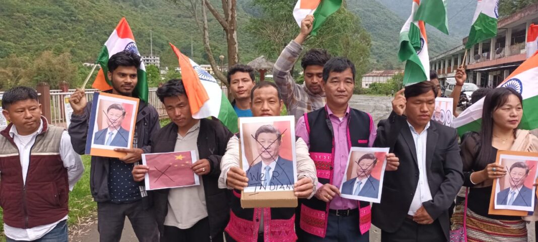Arunachal residents burn Xi’s photo, protest China’s renaming of 27 places