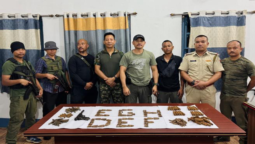 Arms and ammunition recovered in East Garo Hills