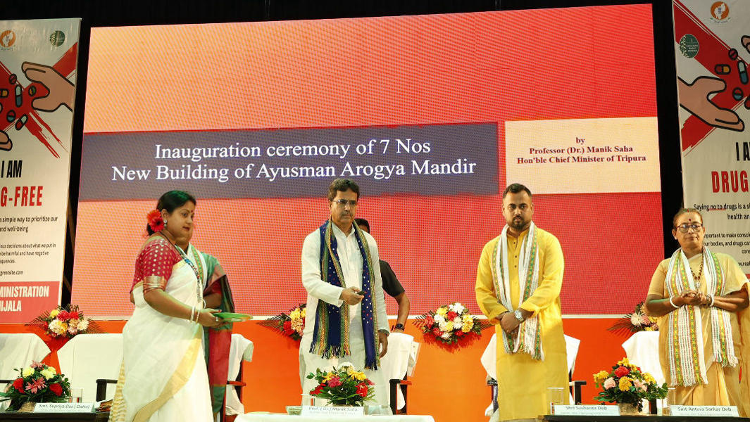 Tripura CM highlights tribal development, Rise in self-help groups