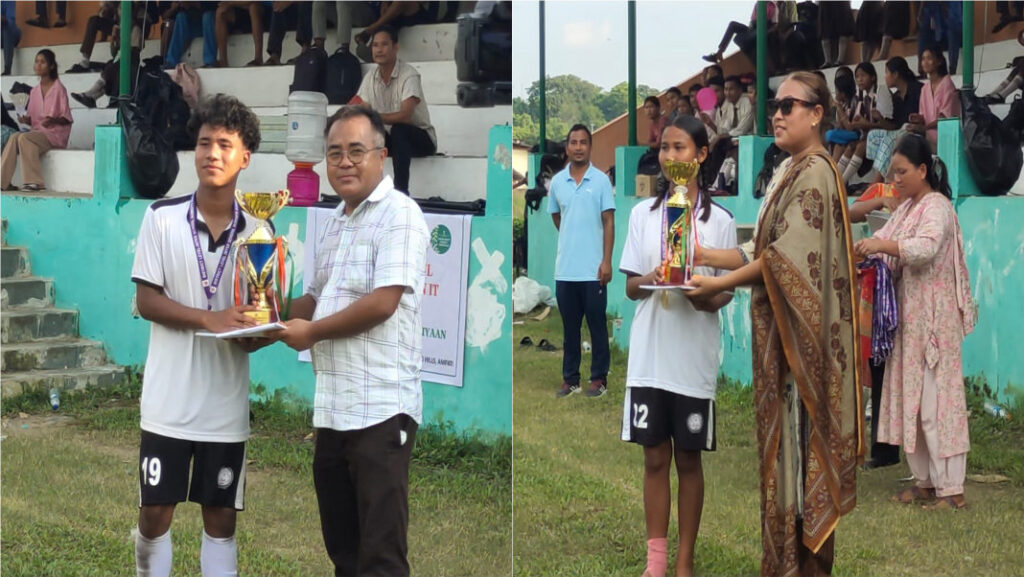 St. Claret dominates Ampati Football Tournament, sweeps all three titles