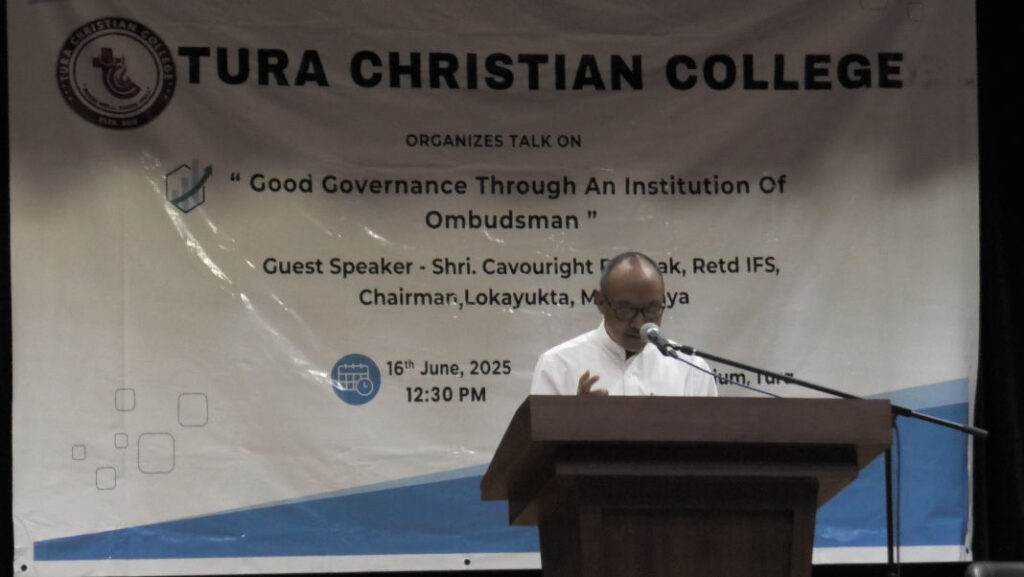 Tura Christian College holds talk on Good Governance and Role of Ombudsman
