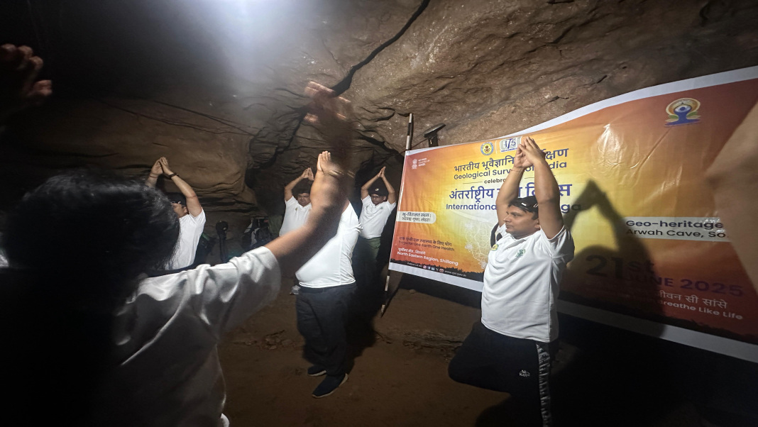 Yoga in the heart of the Earth: A soulful session at Meghalaya’s Arwah Cave