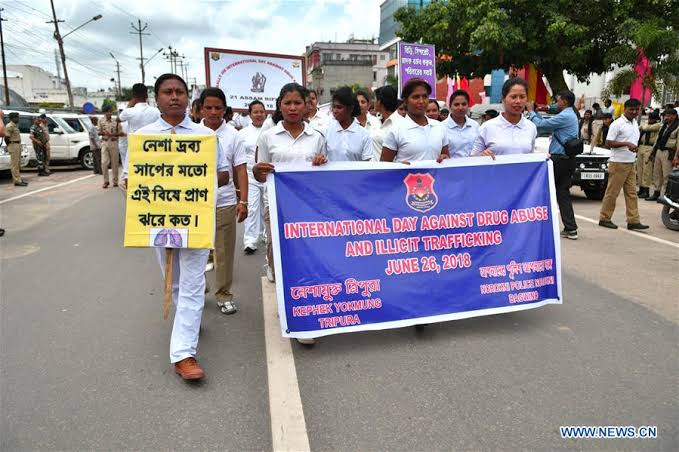 Tripura: Awareness rally against drug abuse ahead of International Day