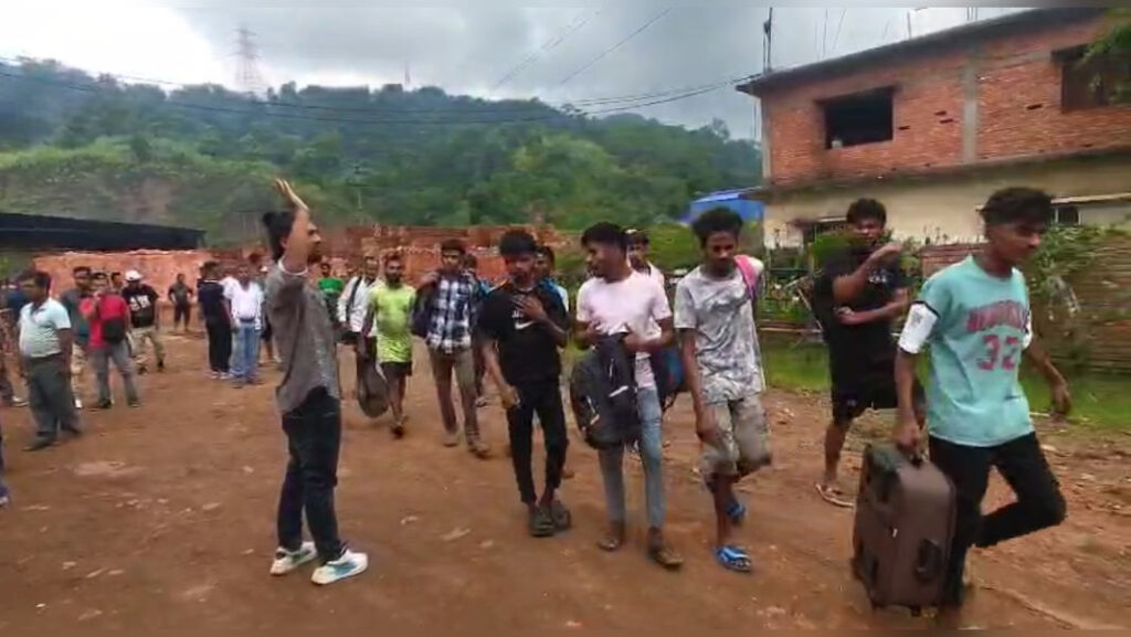 FKJGP crackdown on illegal workers Byrnihat Assam-Meghalaya border 2025