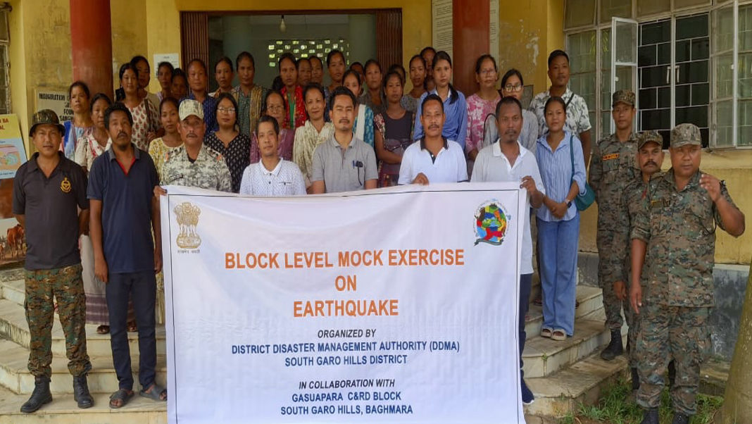 South Garo Hills conducts mock drill based on 7.3 magnitude earthquake scenario