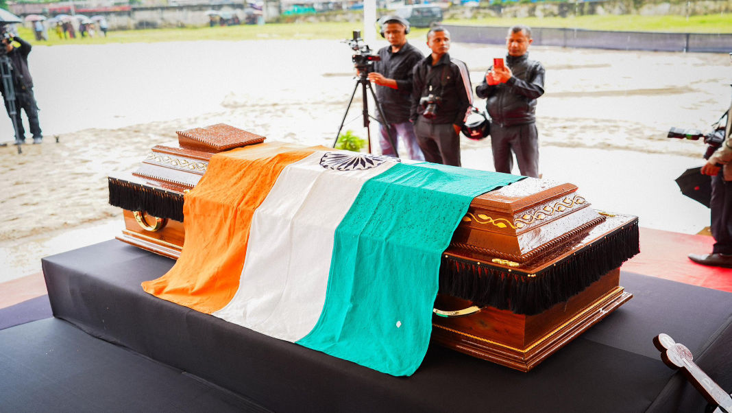 Meghalaya bids final farewell to Dr. DD Lapang with full State Honours