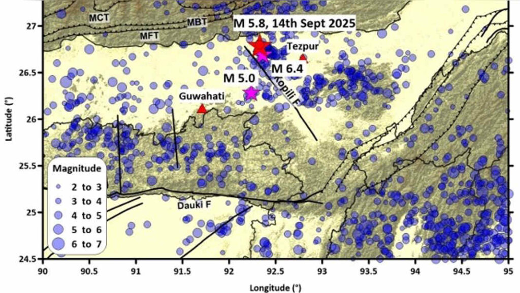 Strong 5.8 magnitude earthquake jolts Assam, Tremors felt across Northeast
