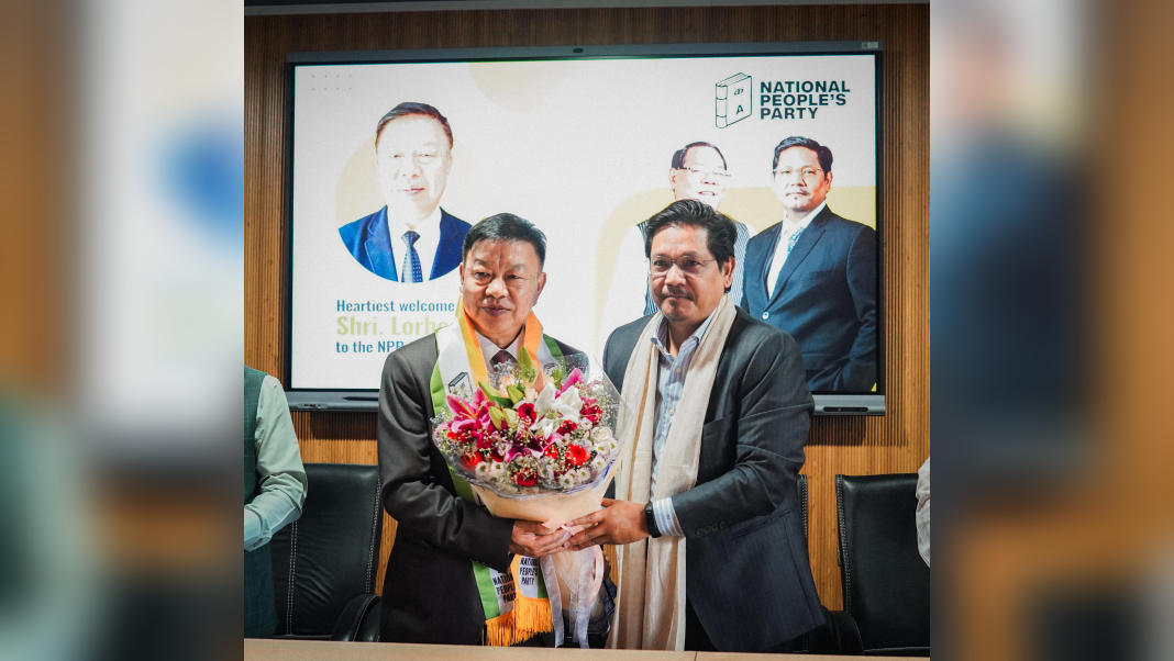 NPP chief welcomes ex-Manipur MP Dr Lorho Pfoze into NPP family