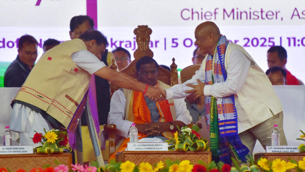Hagrama Mohilary sworn in as BTC chief, pledges inclusive growth and unity in Bodoland