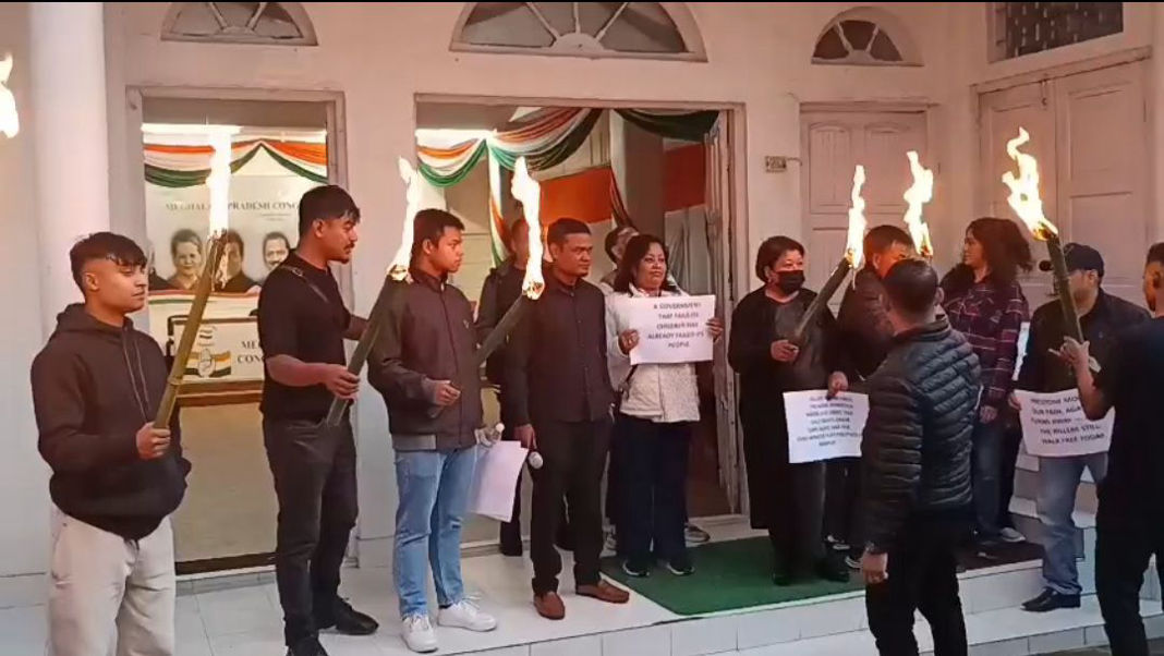 Congress stages torch-lit protest over child murders, demands policy action