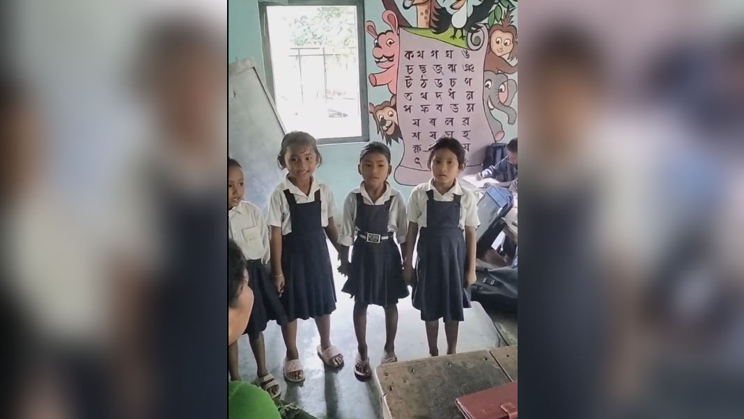 Assam: Boko’s Bhogdabari Primary School student wins hearts with song performance