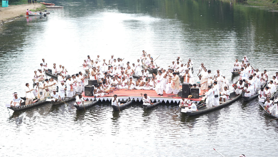 50 boats sail on Tuni River in Assam in unique tribute to Bhupen Hazarika