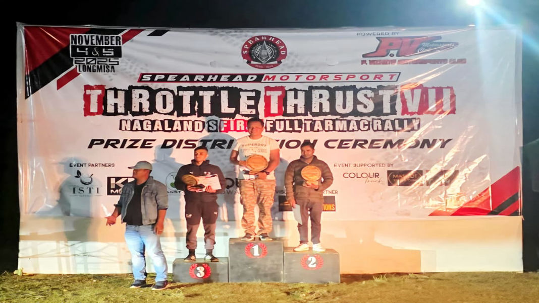 Natash Yuvraj of Tura Moror Sports wins SUV Class at Nagaland’s first Full Tarmac Rally