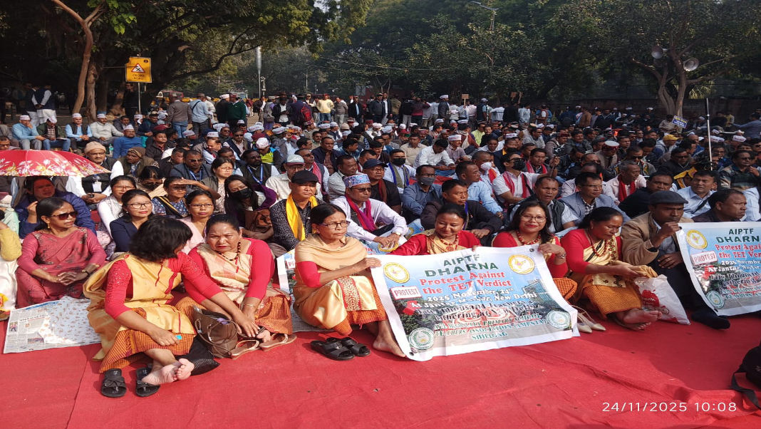 Over 1,000 Meghalaya Teachers join National Protest in Delhi against TET deadline