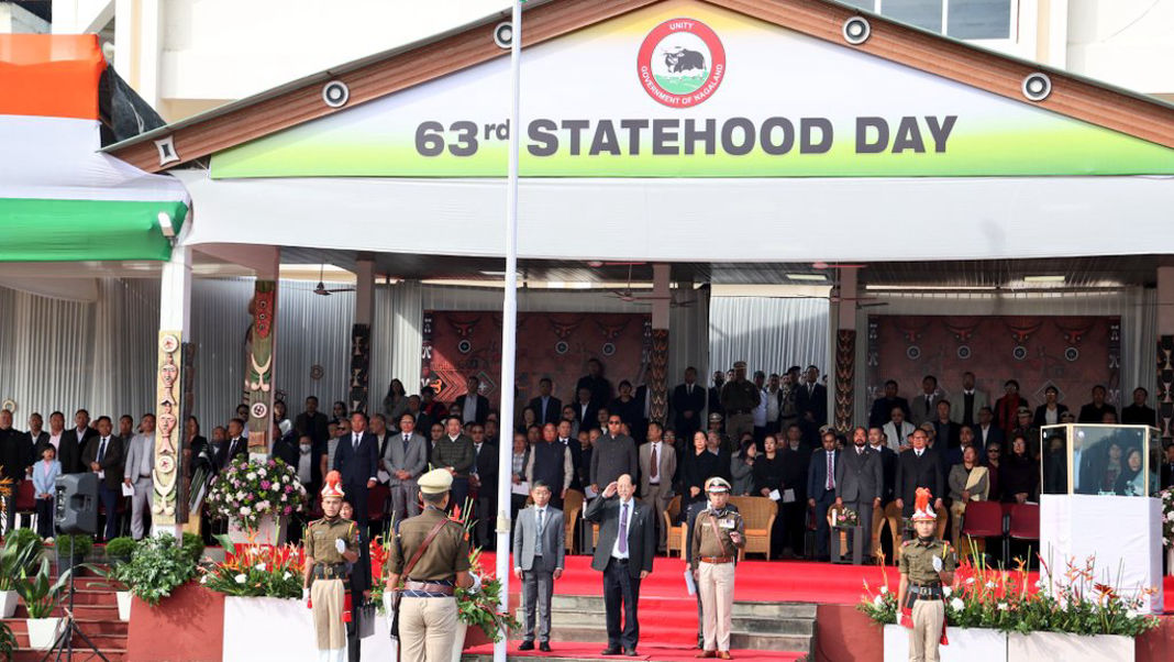 62nd Statehood Day celebration at the Nagaland Secretariat Plaza