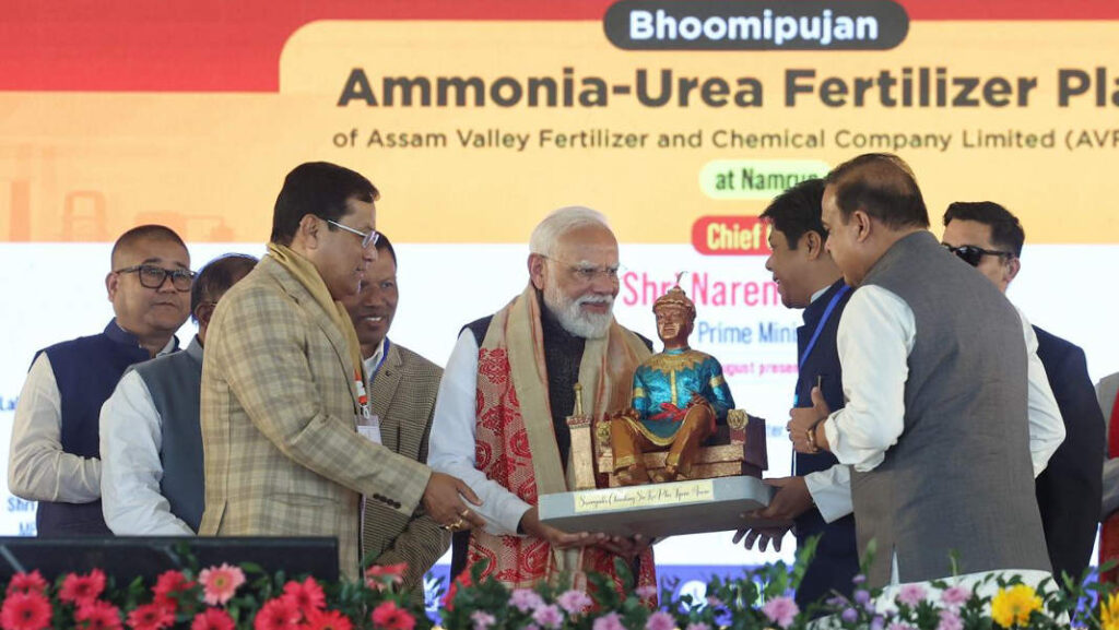 Modi lays foundation stone for ₹11,000-crore Namrup fertilizer plant, calls it a “new chapter” in Assam’s industrial journey