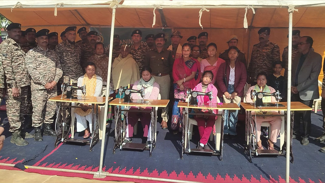 120 Bn CRPF trains Garo Hills women in tailoring, distributes sewing machines