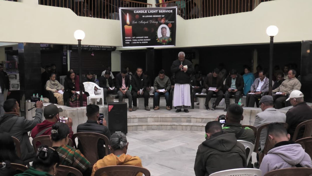 Candlelight service held in memory of late matgrik Dilseng M. Sangma