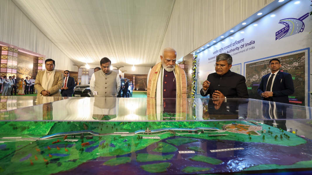PM Modi lays foundation for ₹6,950-Crore Kaziranga Elevated Corridor, pitches model of development with conservation