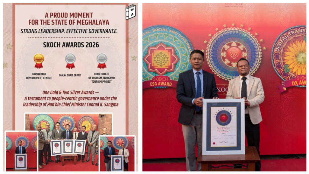 Meghalaya wins one gold, two silver at SKOCH Awards