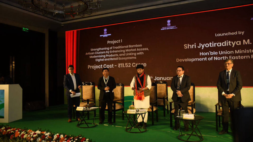 Scindia launches twin bamboo projects in Guwahati, ties up with Amazon and Flipkart to boost North East enterprises