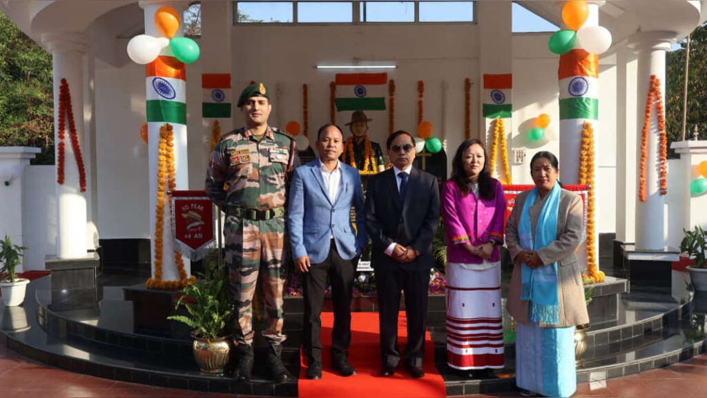 Assam Rifles pays homage to Late Havildar Hangpan Dada, Ashok Chakra (Posthumous) on 77th Republic Day